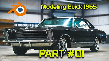 Modeling Buick Riviera GS 1965 Part 1 #3d #automobile #blender #buick #modeling #timelapse #process