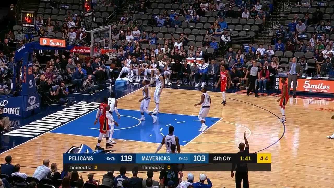 lonzo ball injury Pelicans hit twelve 3-pointers vs. Mavericks - 3/4/18