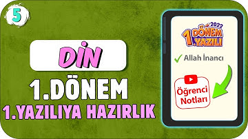 5.Sınıf Din 1.Dönem 1.Yazılıya Hazırlık 📝 #2023