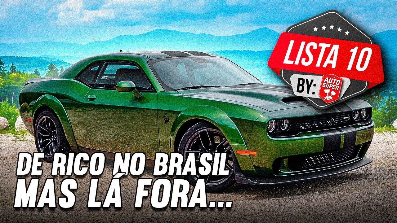 10 CARROS DE MILIONÁRIOS NO BRASIL QUE SÃO DE ENTREGADORES DE PIZZA EM OUTROS PAÍSES (by membros)