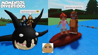 CONSTRUYE UN BARCO MOMENTOS DIVERTIDOS (ROBLOX)