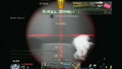 Modern Warfare 2 Triple Kill with Intervention