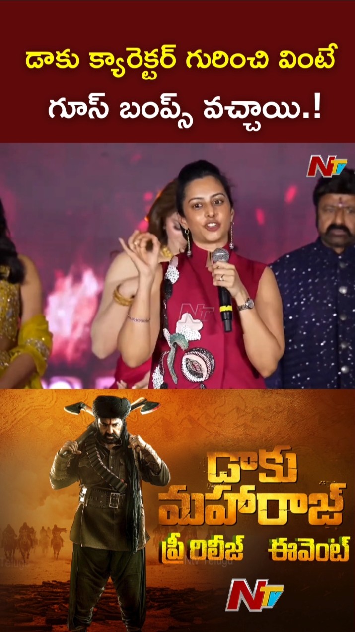 డాకు క్యారెక్టర్ గురించి వింటే గూస్ బంప్స్ వచ్చాయి.! : Balakrishna Daughter Tejaswini l NTV