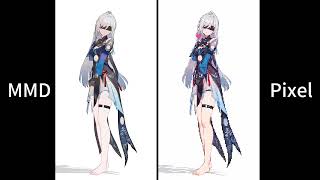 【Honkai Star Rail/MMD/AI/pixel】JingLiu【All My People】 #honkaistarrail #mmd #pixelart