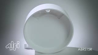 Famous ALFI brand ABRS15R 15" Round White Matte Solid Surface Resin Sink Net Worth