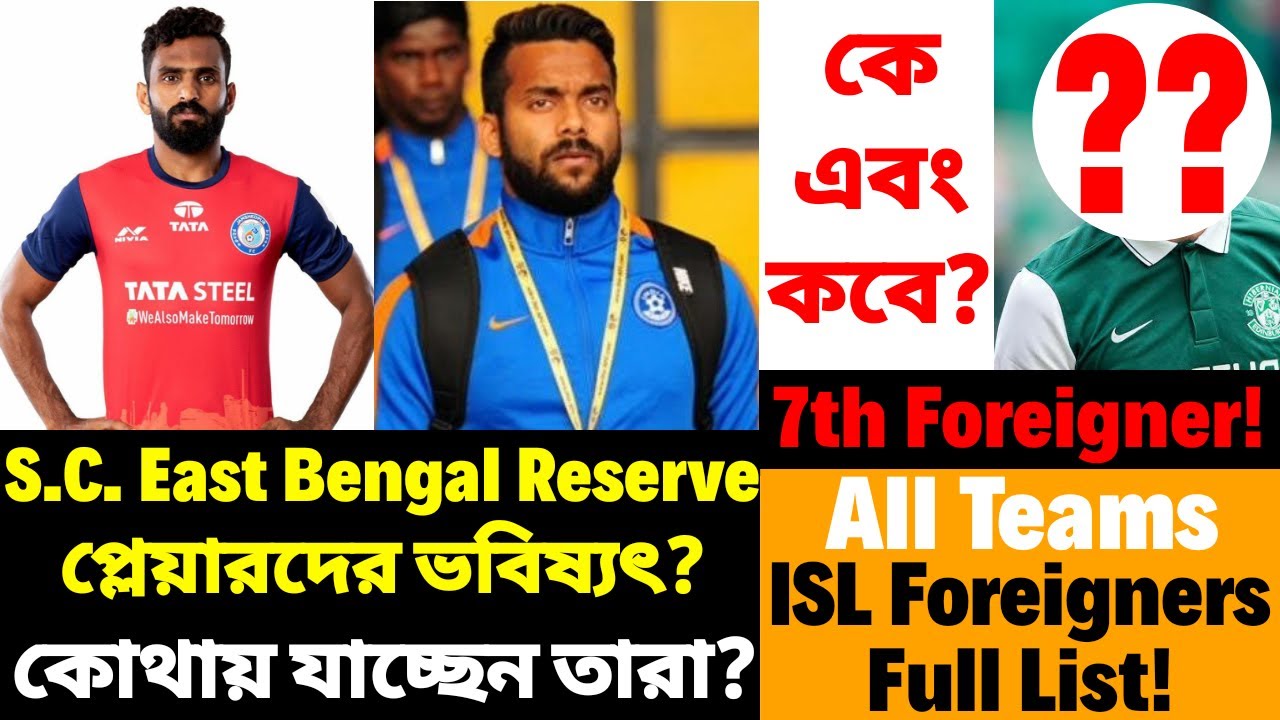S.C. East Bengal Reserve Players & Foreigner! 🔥 ISL All Foreigners List! ❤️
