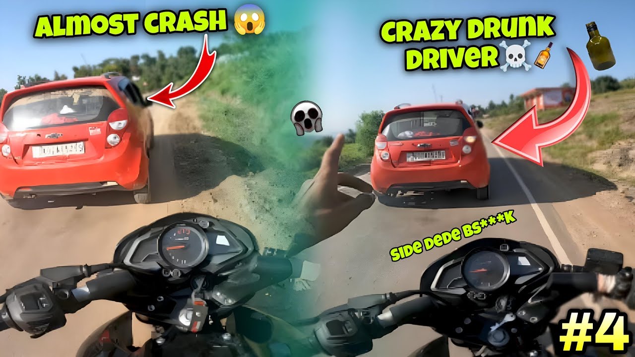 Crazy Drunk Driver Wants to Hit Me😰|| Almost Crash😱|||| Drink and Drive ...