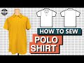 Polo shirt for men diy  complete sewing steps  pdf patterns boutique sew along