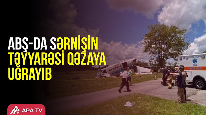 Tennessi ştatında sərnişin təyyarəsi qəzaya uğrayıb – APA TV