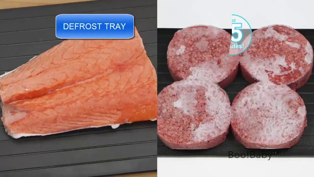 Miracle Thaw Food Defrosting Tray YouTube