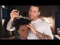 Bantu Knot Take Down & Style on Natural Hair | Male Voice ASMR