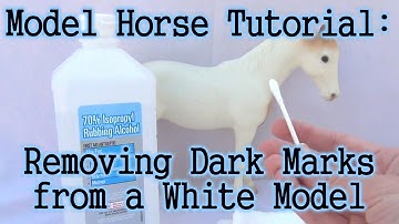 Model Horse Tutorial: Removing Dark Marks from a White Model