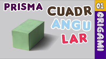 Cómo hacer un prisma cuadrangular de ORIGAMI_ método 01 / origami quadrangular prism.