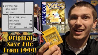 Exploring My 20+ Year Old Save File in Pokémon Yellow Version!
