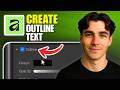 How To Create Outline Text In Affinity Designer (Tutorial 2026)