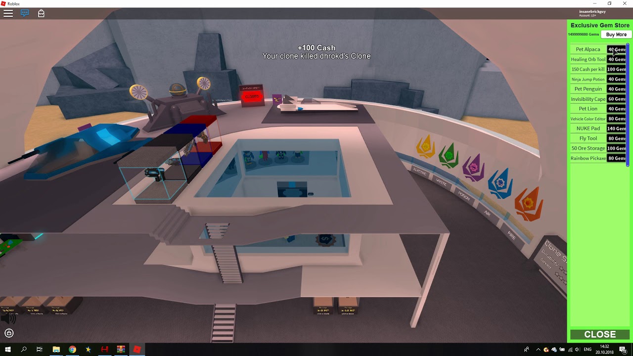 Patched Roblox Hackscript Clone Tycoon 2 Unlimited Cash Gem More - 