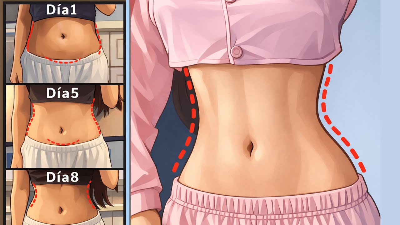 Miniatura del vídeo: 10 min al día para reducir cintura y abdomen firme en 14 días! (SOLO DE PIE)