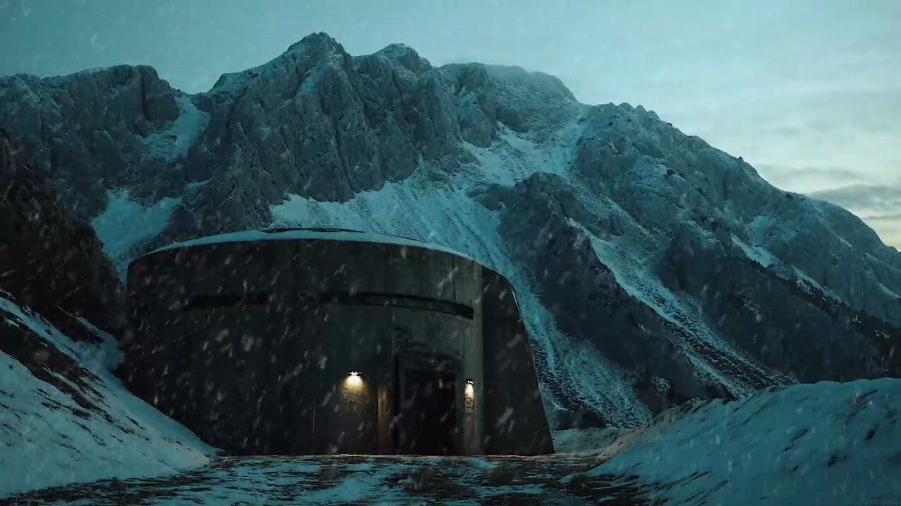 Abandoned Winter Shelter ❄️ Heavy Blizzard White Noise for Calm Sleep