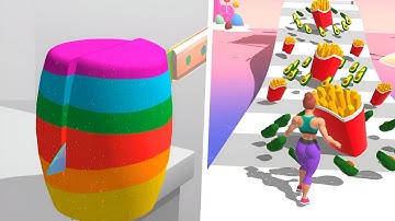 ASMR Slicing Vs Fat 2 Fit walkthrough gameplay Android iOS Free Update Mobile games ACN8GA