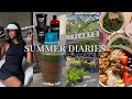 romanticizing my summer | productive saturday, pamper routines, good eats &amp; more