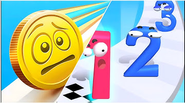 Coin Rush vs Number Master Satisfying All Level Android iOS gameplay