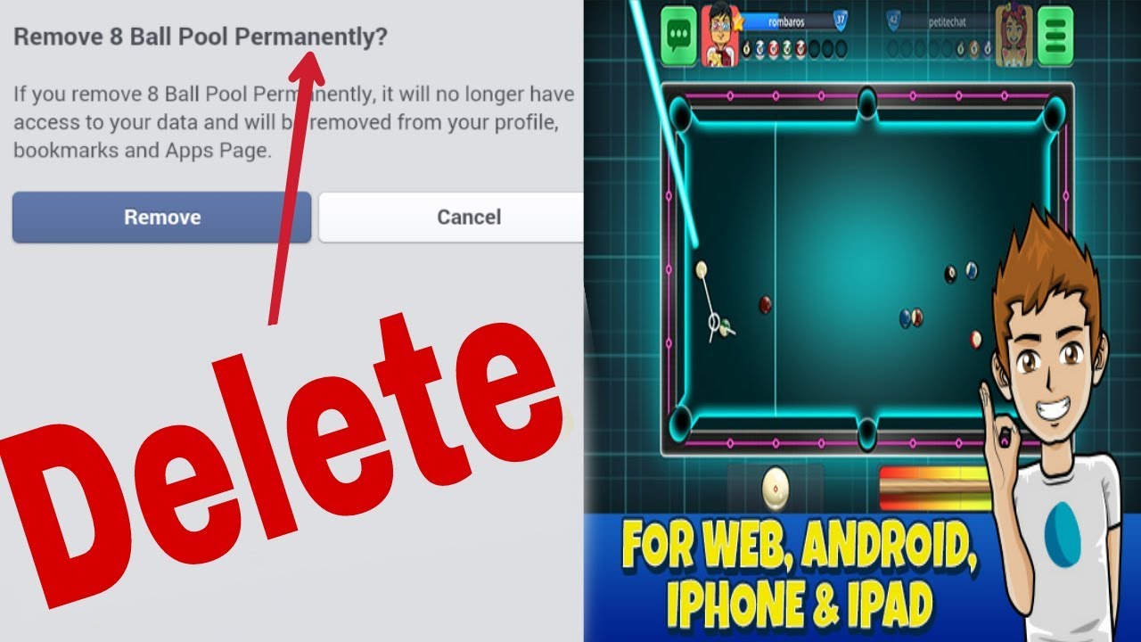 How to Delete Permanently 8 Ball Pool account | কিভাবে ...