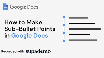 How to Make Sub Bullet Points in Google Docs