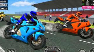 New Orange🍊Super Racing Motor Bike In the Ring Road 🛣️ viral 3D Driving Class Simulator #GIRLSPLAYZ screenshot 2