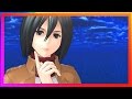 MMD SNK Mikasa Kisses Goodnight Attack On Titan VR 