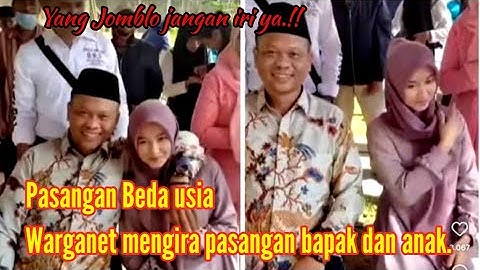Viral Pasangan Beda Usia Baru Nikah Bikin Jomblo Iri, Dikira Bapak dan Anak