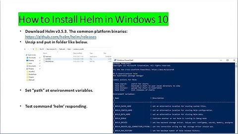 Install helm in Windows 10