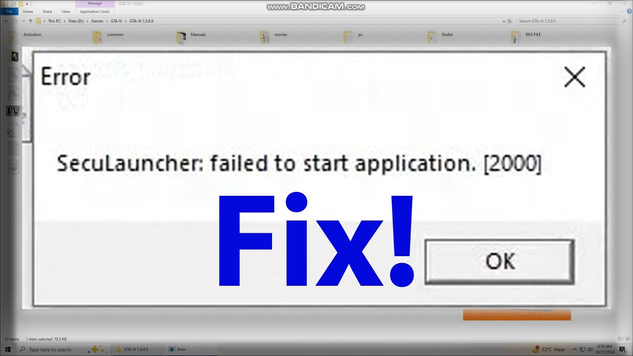 SecuLauncher failed to start application 2000 Fix 2026