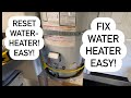 How To Reset Your Water Heater ￼