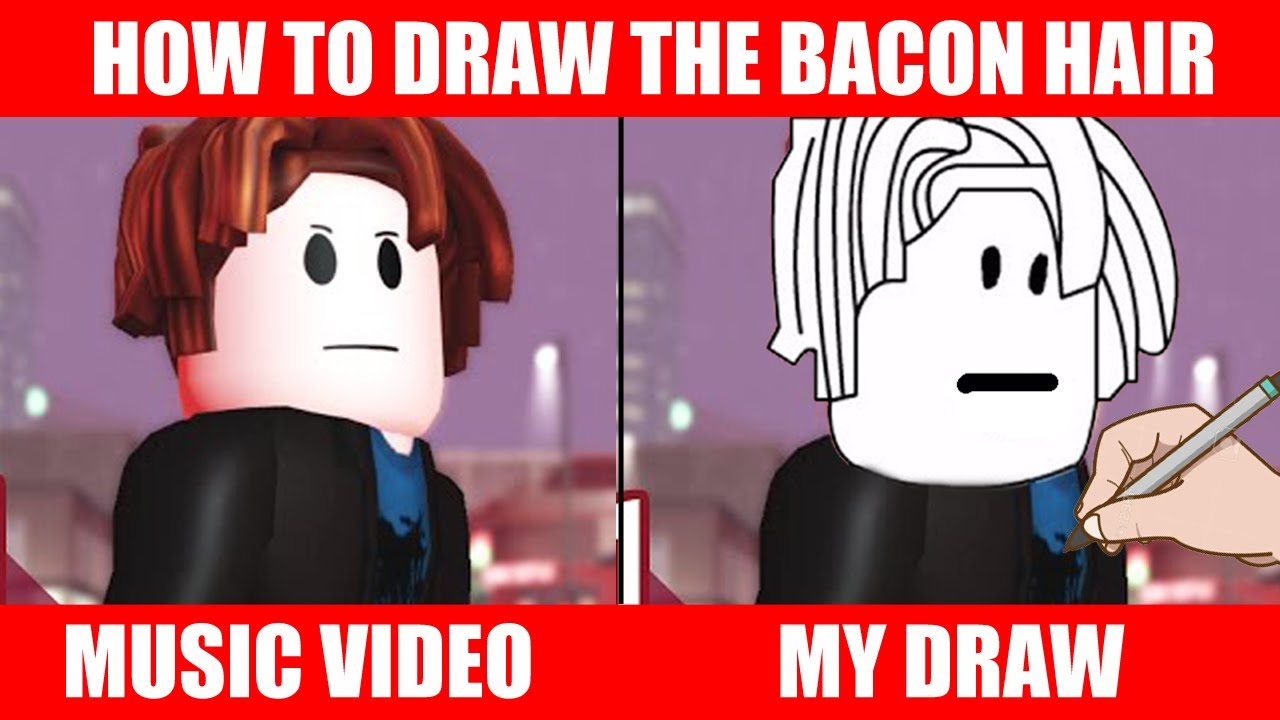 How to DRAW BACON GIRL - Roblox Drawing 