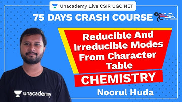75 Days Crash Course | Reducible & Irreducible Modes from Character Table | Unacademy CSIR UGC NET