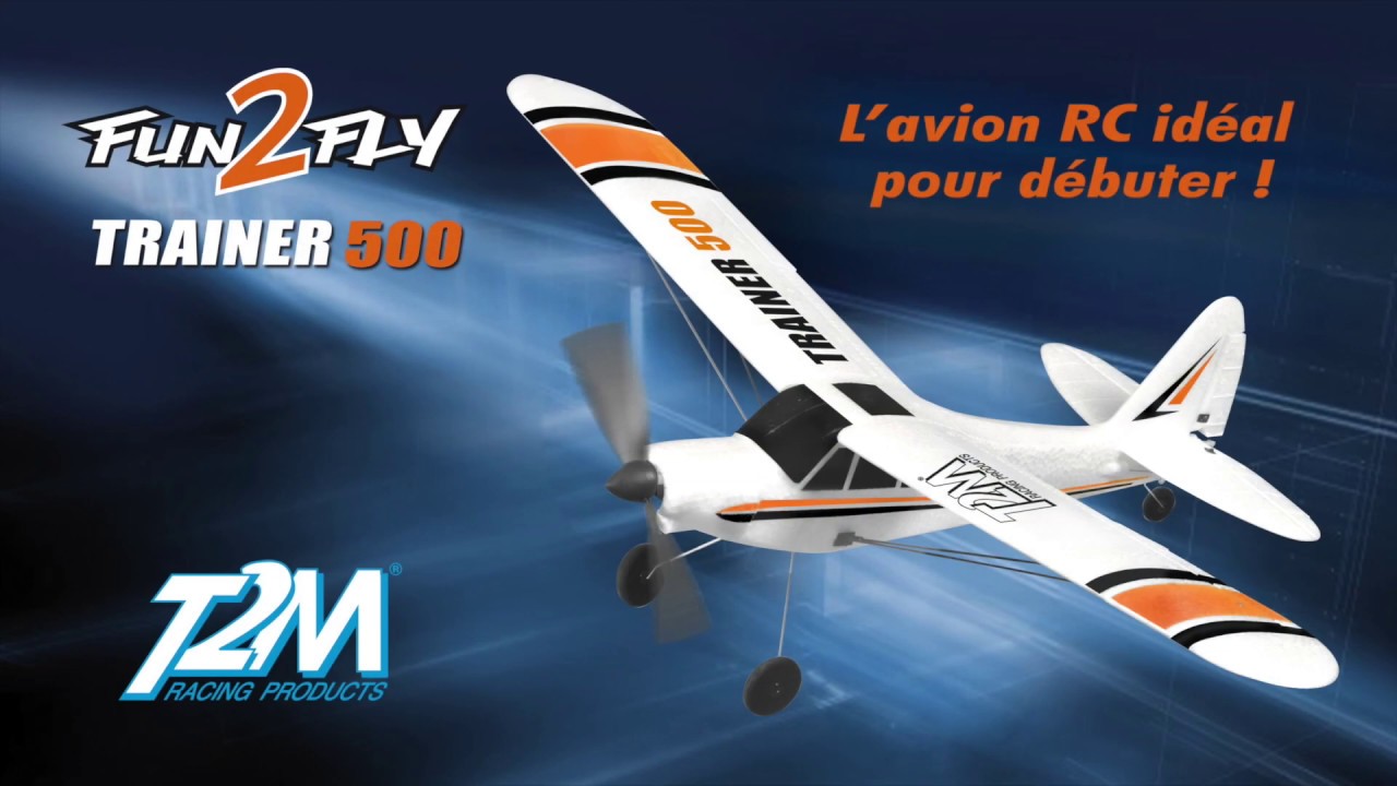 Avion Radiocommandé Fun2fly Trainer 500 T2M 