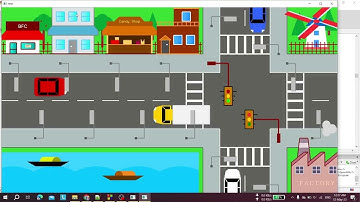 Computer Graphics Project Demo || Traffic Signals In The City || OpenGL/Glut || C++ || Codeblocks