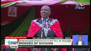 Bbi Report Dp Ruto Tells Politicians To Desist From Issuing Threats