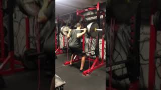 Rapid eccentric + iso back squat