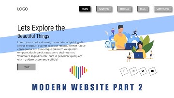 Pure CSS Animated Landing Page Part 2 | Pure CSS Animation Property