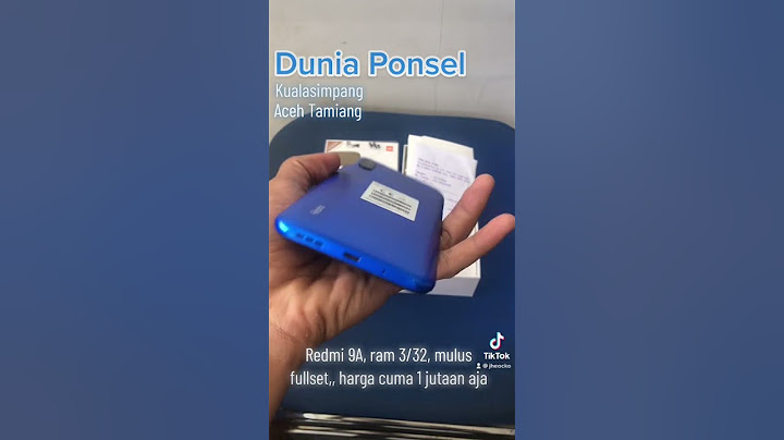 Cek harga hp seken Redmi 9A, ram 3/32, mulus fullset
