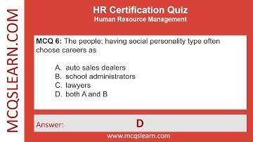 HR Certification Quiz PDF | HR Certification Questions Answers | HRM Notes Class 9-12 Ch 8 Quiz App