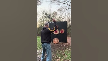 SIX TOMAHAWKS THROWN RAPID FIRE - ALL BULLSEYES