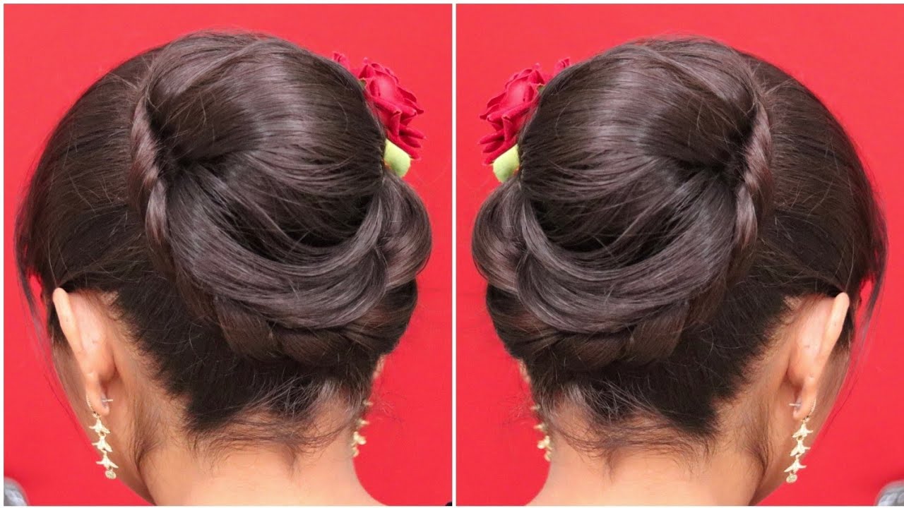 beautiful wedding hairstyles for ladies l long hair juda hairstyle l ...