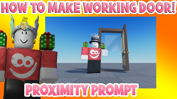 How To Make A Door With a Proximity Prompt in Roblox Studio!