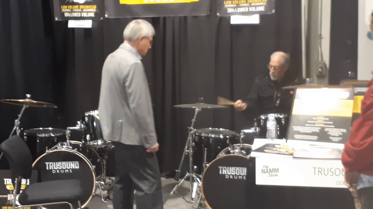 Sabian folks checking out our TruSound low volume heads " practice series"  75% lower volume