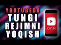 YOUTUBENI TELEFONLARDA TUNGI REJIMGA O&#39;TKAZISH // HOW TO TURN ON YOUTUBE DARK MODE ON PHONE
