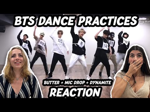 FIRST TIME WATCHING BTS Dance Practices | Butter + Mic Drop + Dynamite