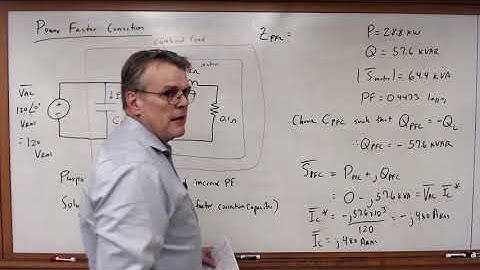 EECE 2112 Module 84:  An Example of Power Factor Correction