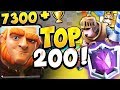 TOP 200 7300+ LIVE LADDER MATCHES WITH BEST GIANT EDRAG DECK, 9 GAME WIN STREAK! - CLASH ROYALE